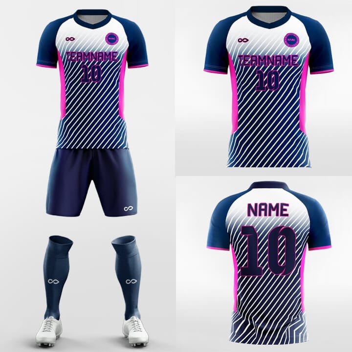 pink zebra stripe soccer jersey