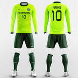 Pinstripe - Custom Club Soccer Uniforms Fluorescent Long Sleeve Sublimated