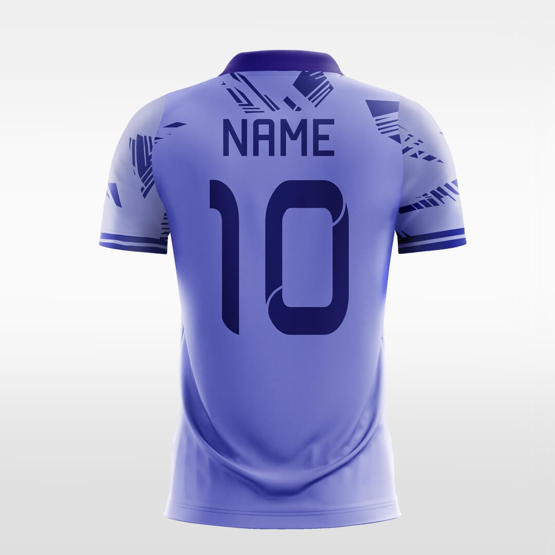 purple custom short soccer jersey