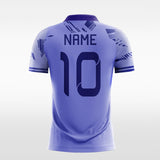 purple custom short soccer jersey