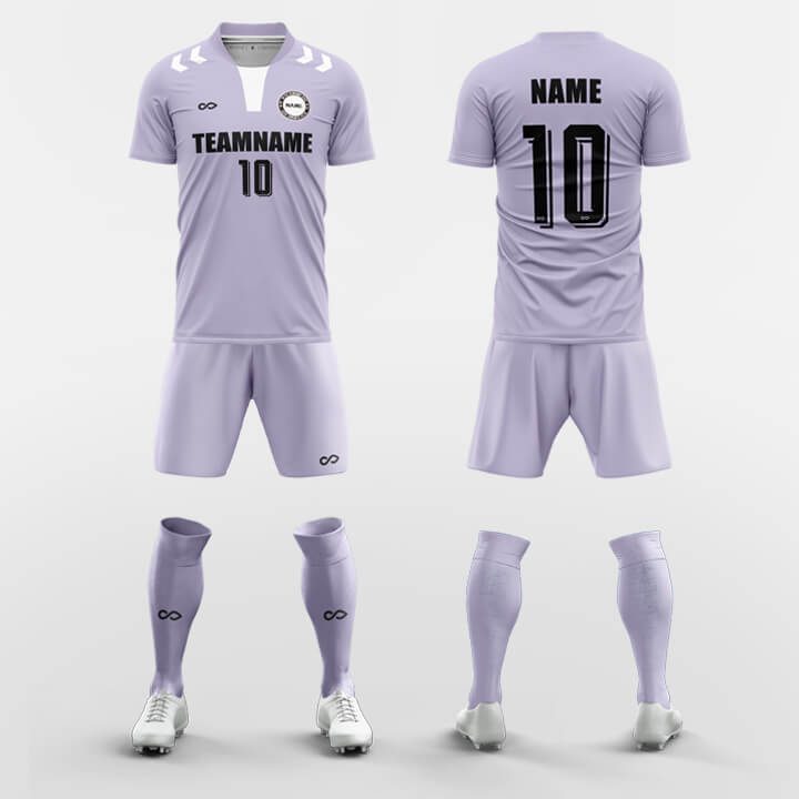 purple custom soccer jerseys kit