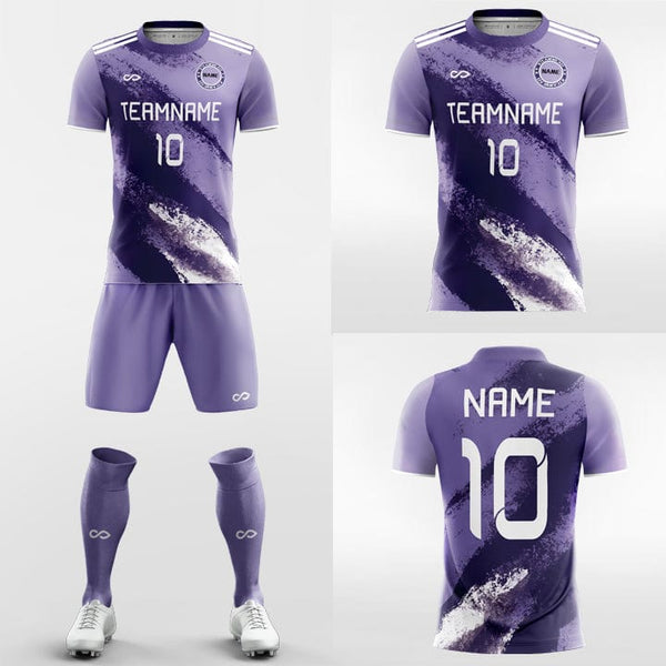 Purple Marble Custom Soccer Jerseys Kit Sublimated DesignXTeamwear