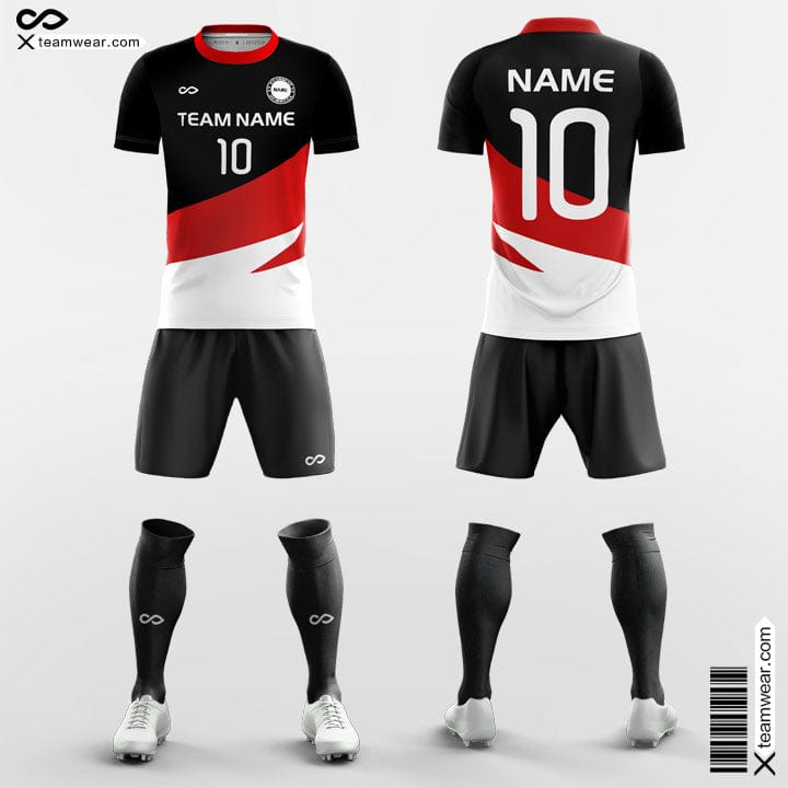 Red and Black Soccer Jersey