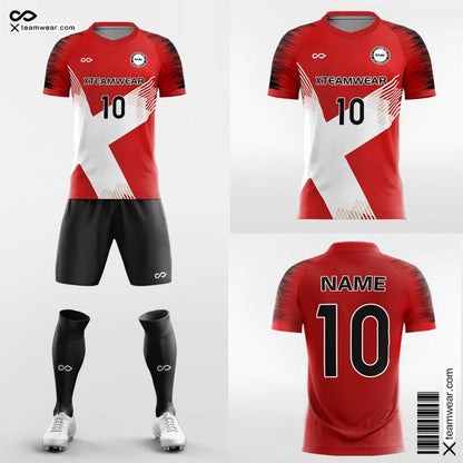 Red and White Soccer Jersey