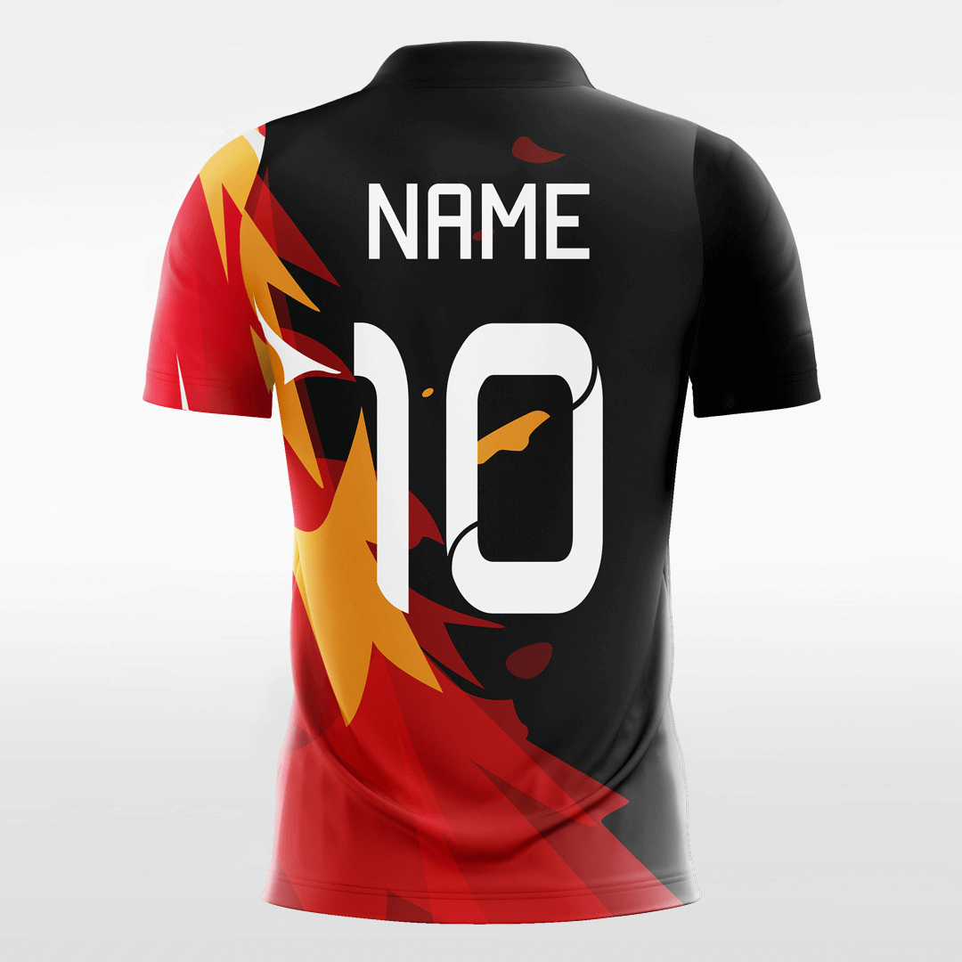 red custom handball jersey