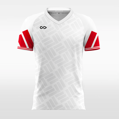 red custom short handball jersey