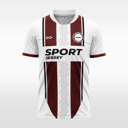 red custom soccer jersey sublimation