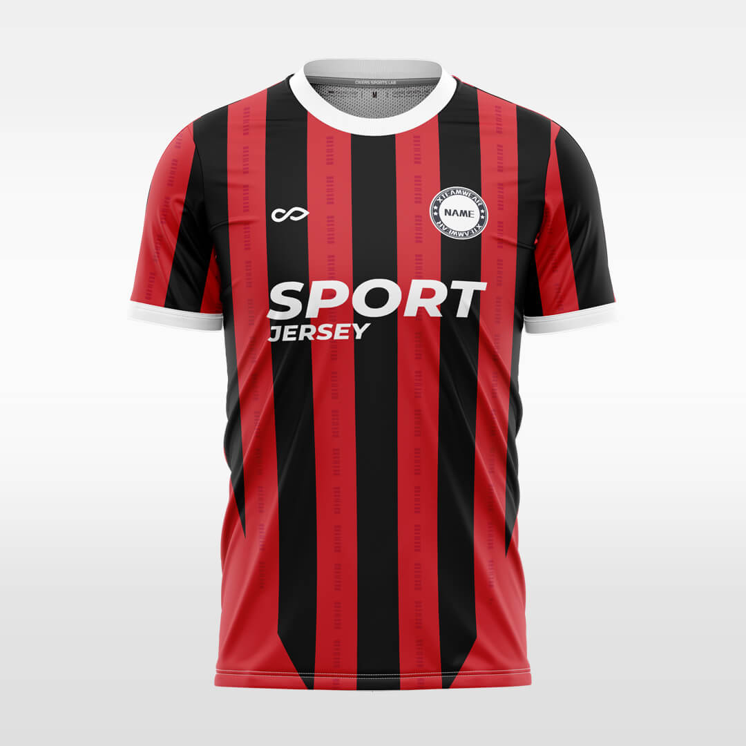 red custom soccer jersey sublimation