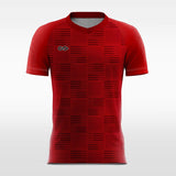 red custom soccer jersey