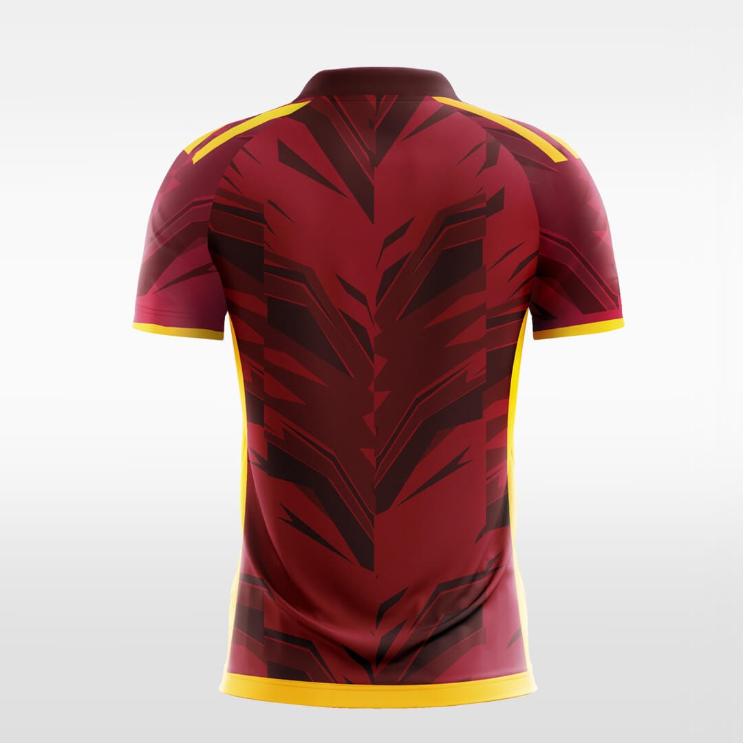 red phoenix short sleeve soccer jersey