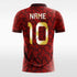 red short sleeve soccer jersey