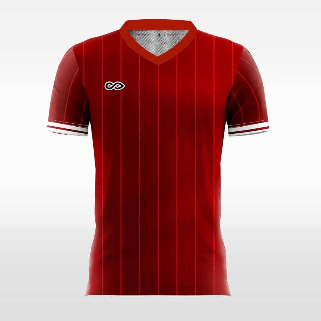 red sublimated soccer jersey