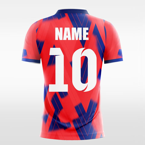red sublimated soccer jersey