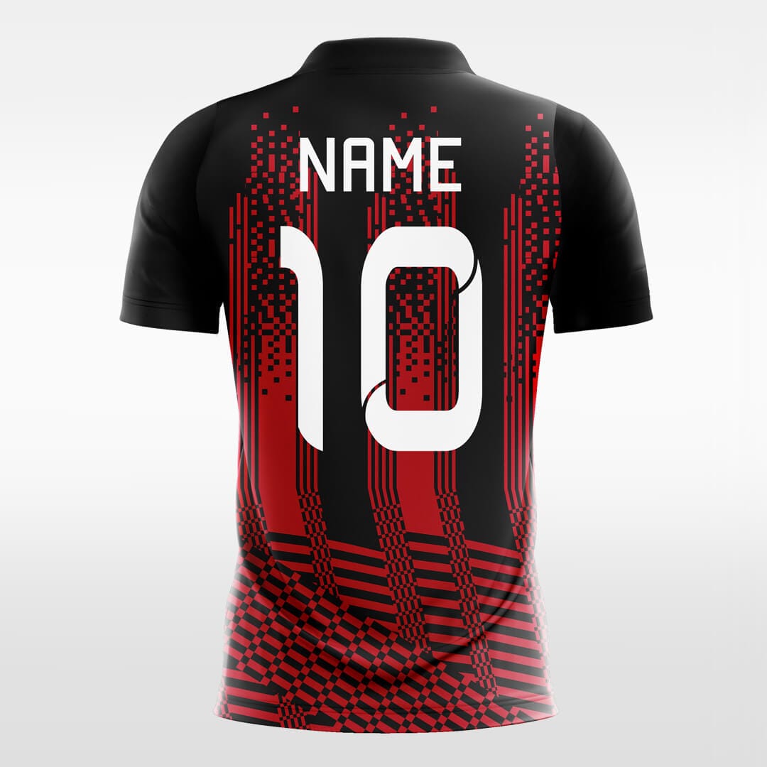 red sublimation short sleeve jersey