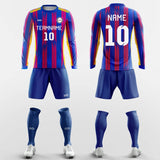 Stripe - Custom Club Soccer Uniforms Long Sleeve Sublimated