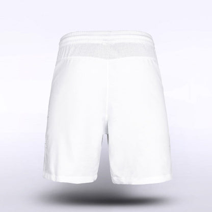 White Mens Sublimated Shorts