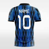 sapphire blue custom soccer jersey
