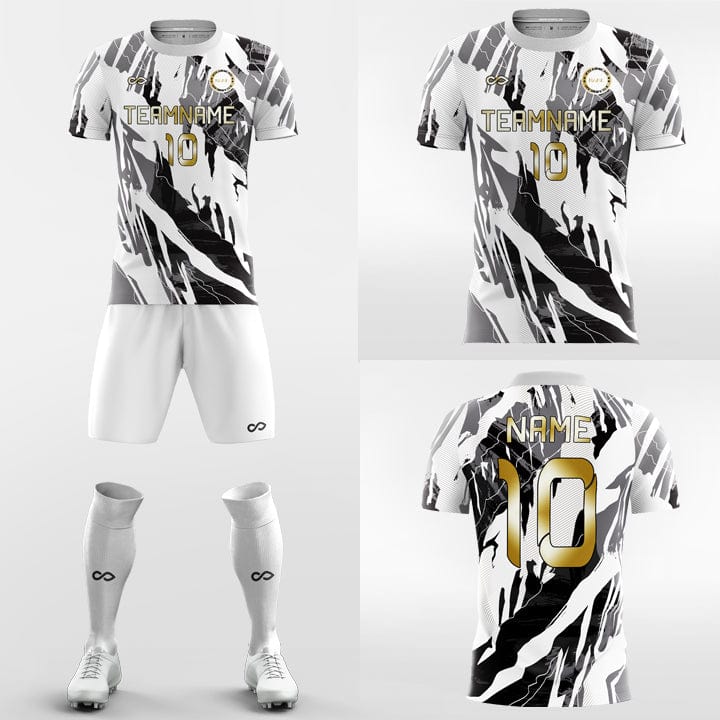 Soccer Jersey Or Football Kit Collection In Black And White