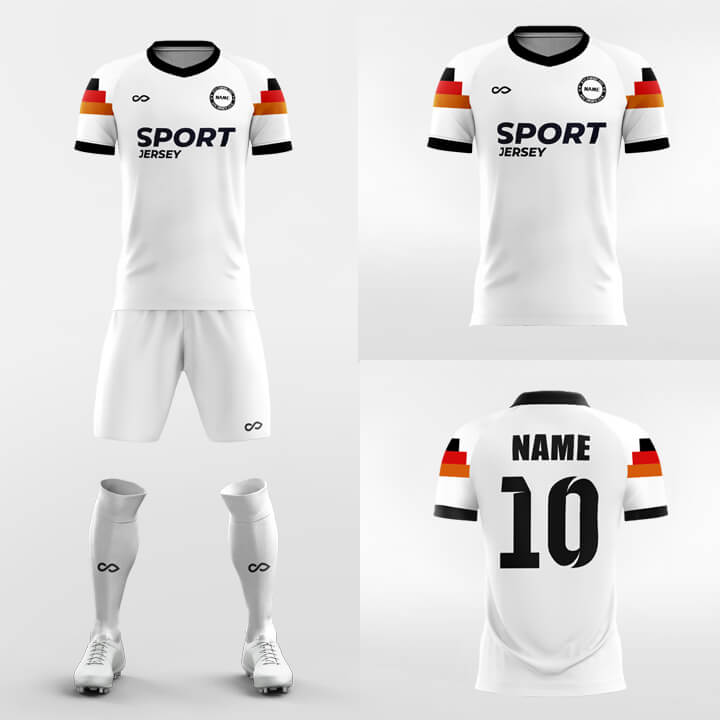 soccer jerseys kit sublimated white