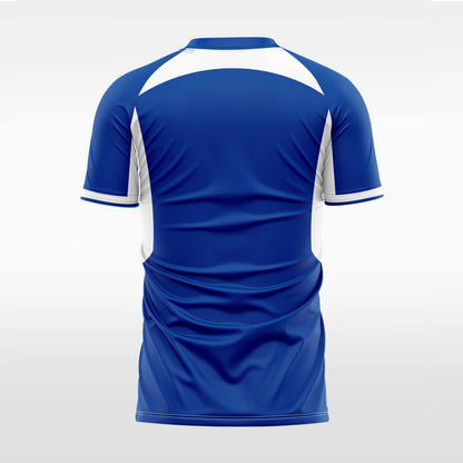 blue sublimated soccer jersey