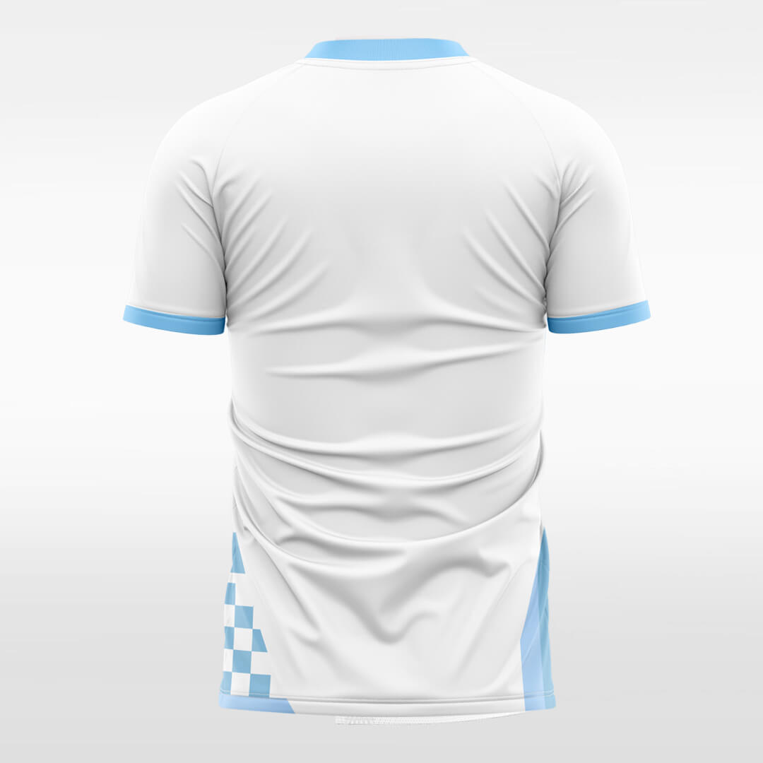  sublimated white soccer jersey