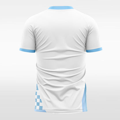  sublimated white soccer jersey