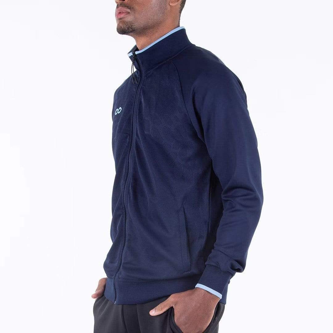 Dark Blue Dragon vein Men Jacket Online