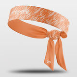 Tigroid - Customized Sports Headband Sweat-Wicking Tie Orange