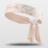 Tigroid - Customized Sports Headband Sweat-Wicking Tie White