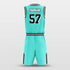 turquoise baseketball jersey kit