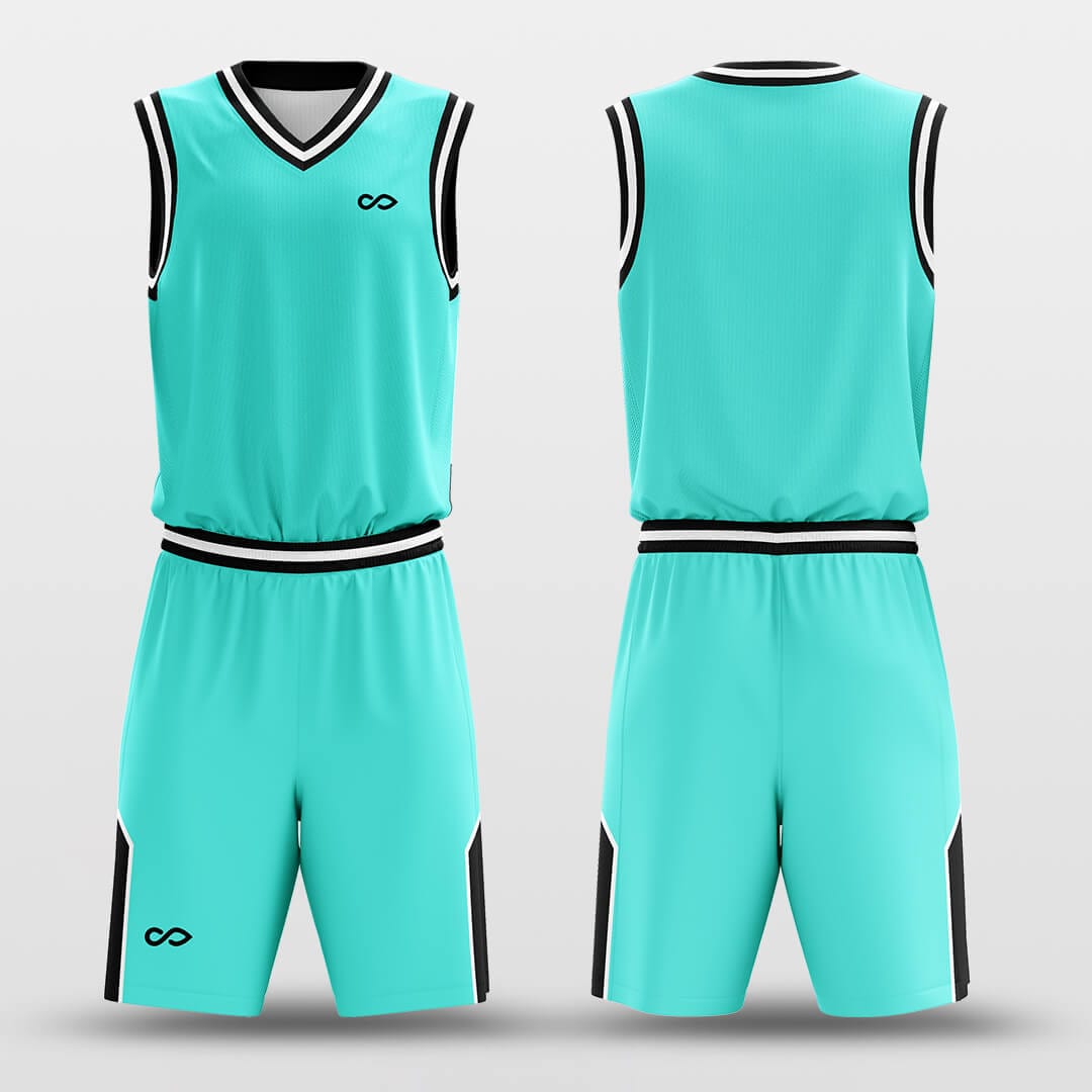 truquoise blue basketball jersey kit