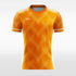 vintage orange jersey check