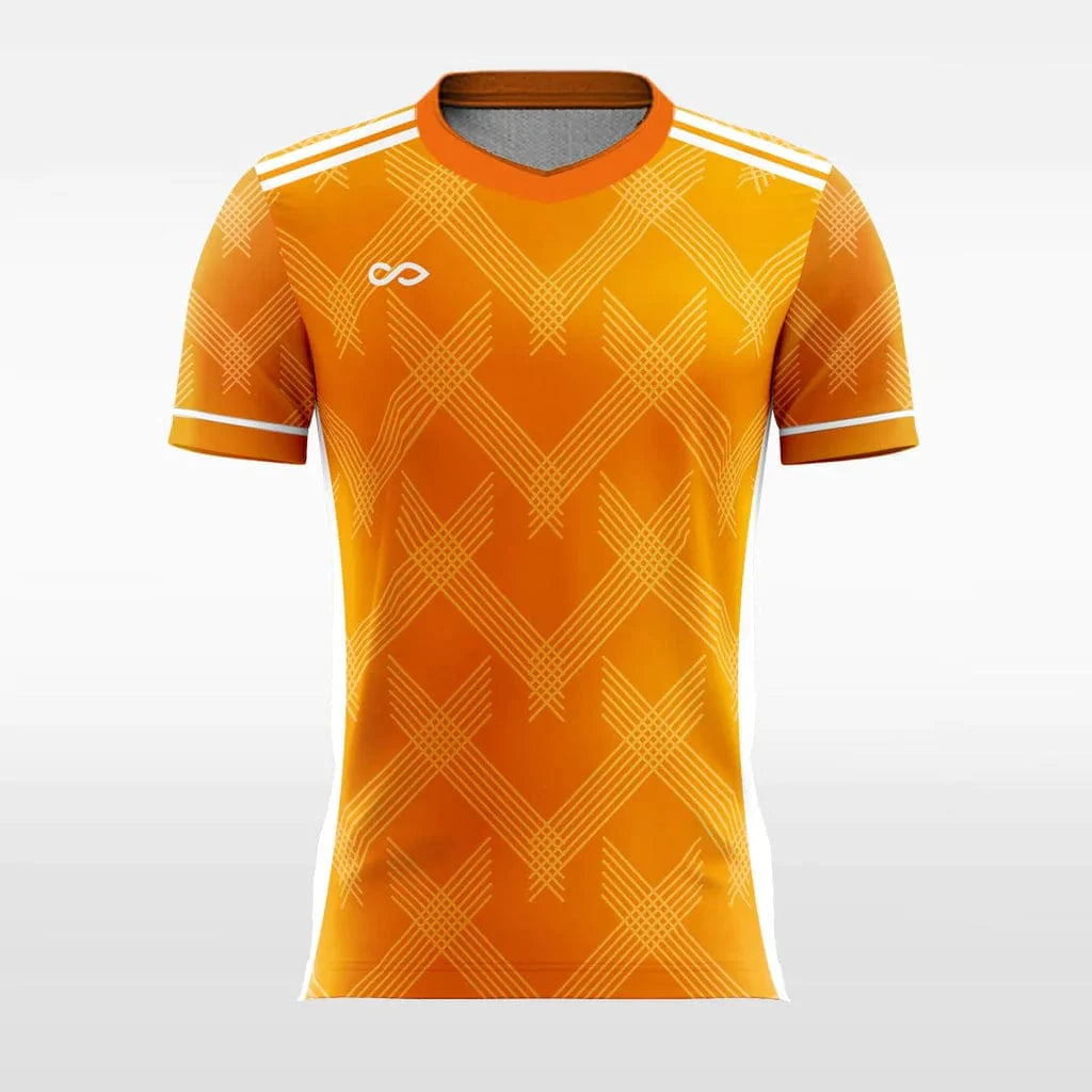 vintage orange jersey check