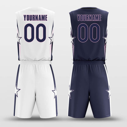 white custom basketball jersey