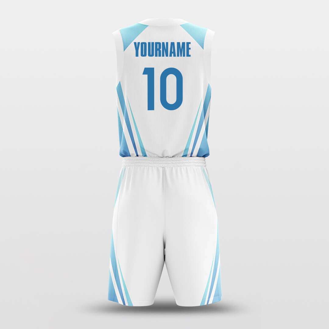 white custom basketball jersey