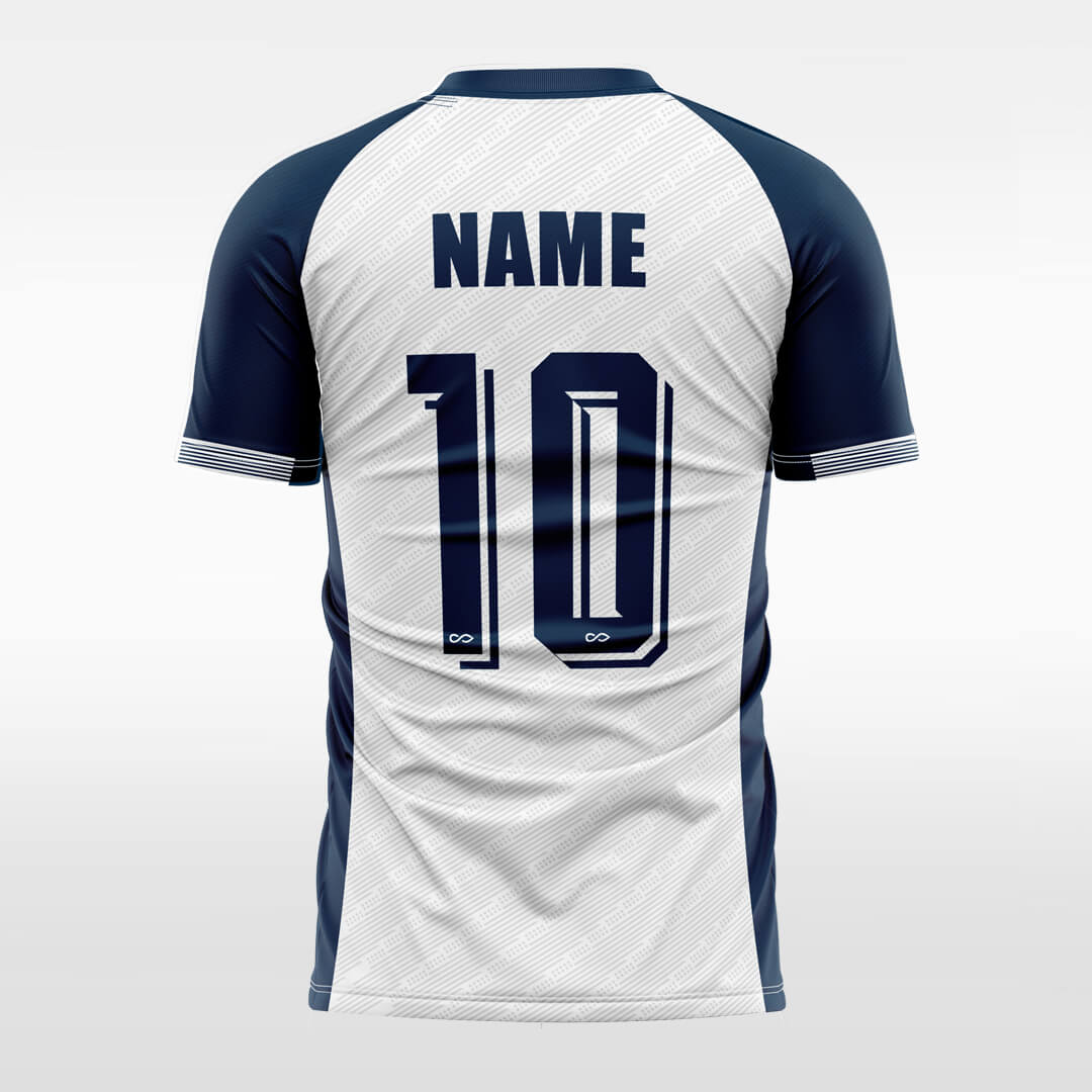 white custom soccer jersey