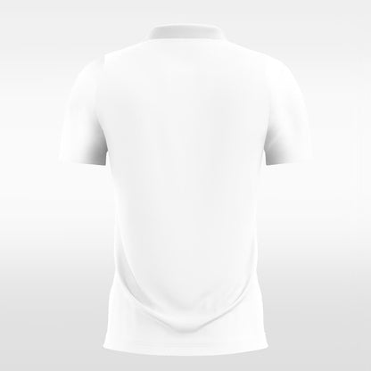 white custom soccer jersey