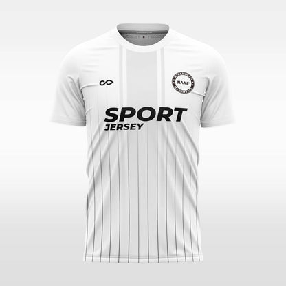 white custom soccer jersey