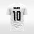 white custom soccer jersey