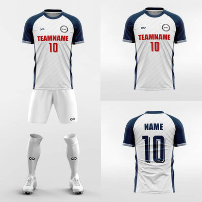 white short sleeve jersey kit