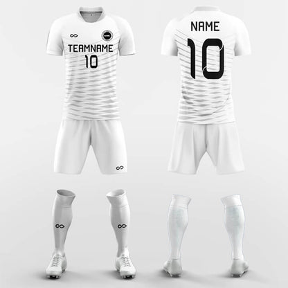 white soccer jersey set