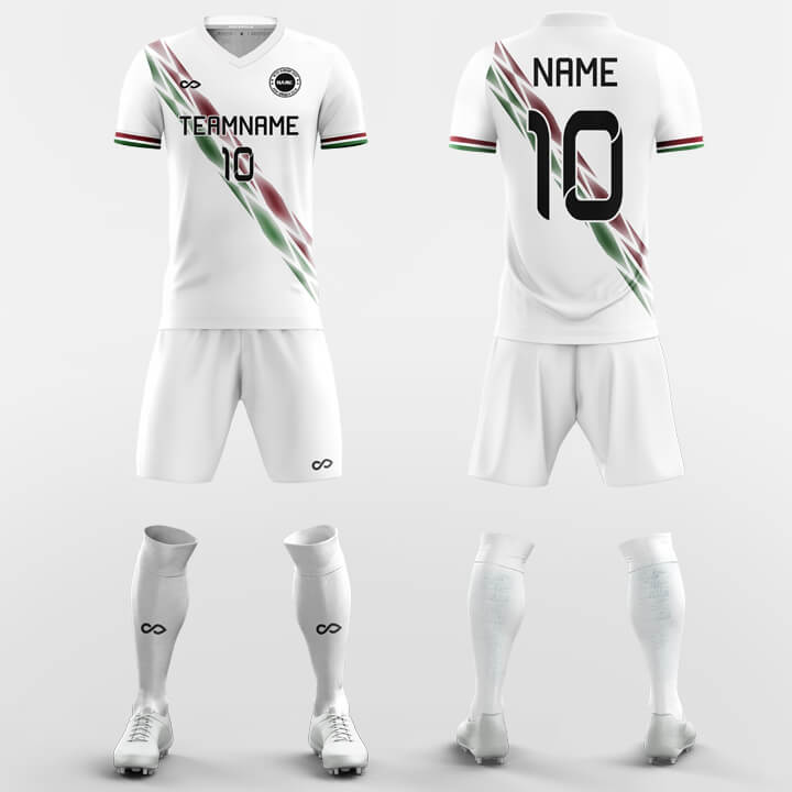 white soccer jersey