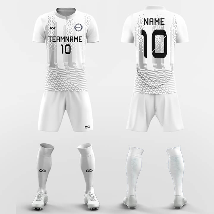 white sublimated jersey kit