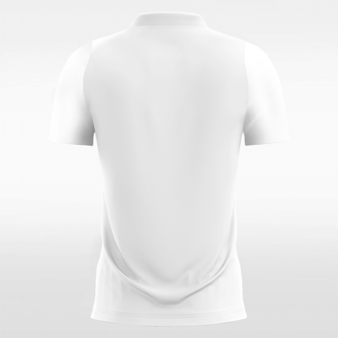 white sublimated short sleeve jersey