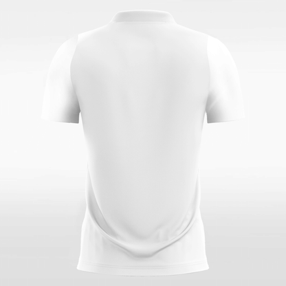 white sublimated short sleeve jersey