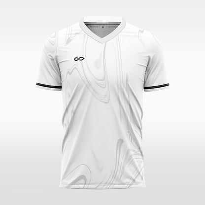 white sublimated soccer jersey