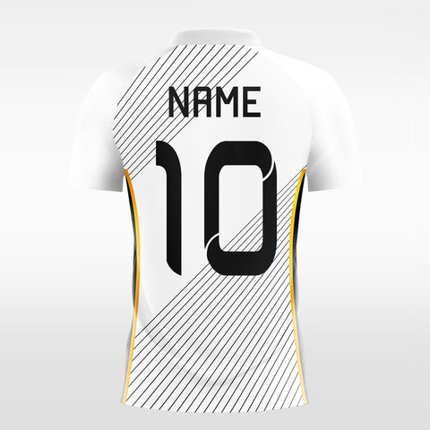      white sublimated soccer jersey