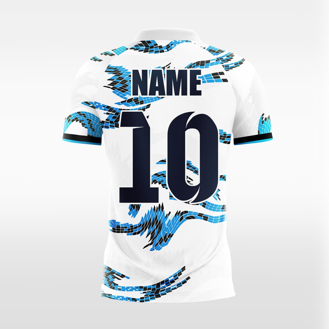     white sublimation short sleeve jersey