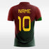 Red and Green Soccer Jerseys