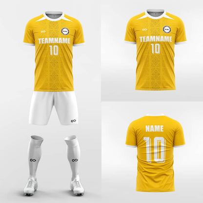 yellow custom jersey kit